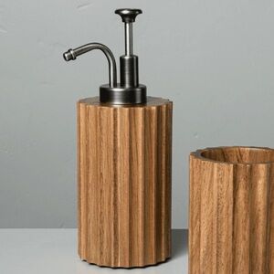 Hearth and hand acacia soap dispenser